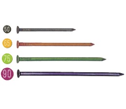 デジカラーN釘 紫 N-90 φ3.8×90 4kg箱（4kg箱×6箱/ｹｰｽ）