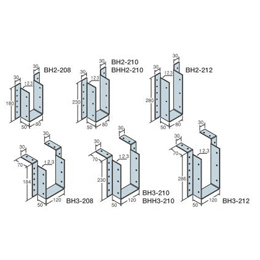 C 梁受け金物　 BH2-210　(30個/ｹｰｽ）