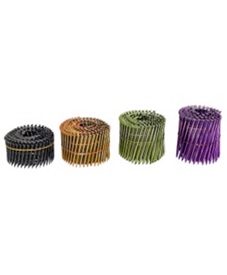 ワイヤー連結カラーN釘　N90 紫 (120本×10巻)